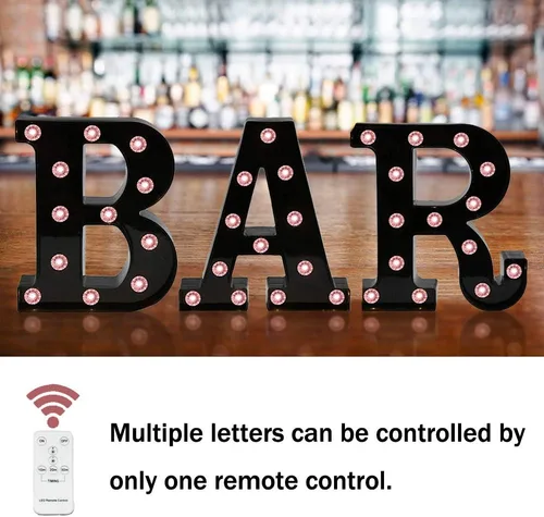 Miniatura 3 de Obrecis - Letras negras con control remoto