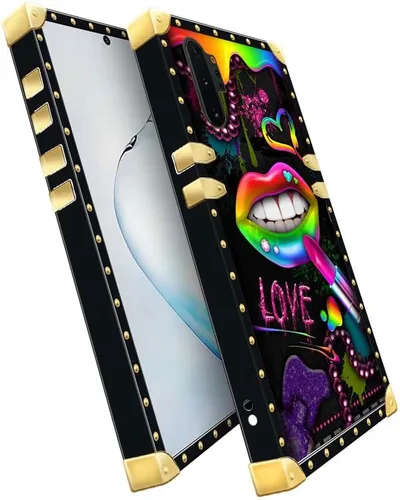 Miniatura 5 de Funda compatible con Samsung Galaxy Note 10 Plus, Lipstick Lips Note 10 Plus para niñas, TPU suave a prueba de golpes, protección rígida