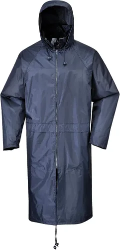 Miniatura 2 de Portwest S438 - Chubasquero largo para hombre, ligero, impermeable, clásico