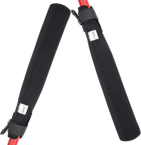 Miniatura 9 de ILHSTY Funda protectora de bate para béisbol y sóftbol, calentador de bates y cubierta con gancho Negro/Azul