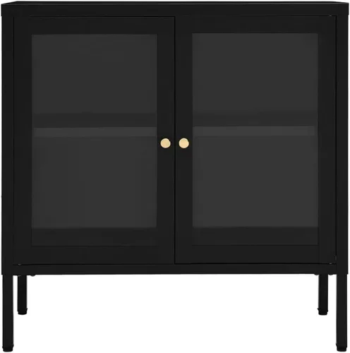 Miniatura 4 de Aparador negro, vitrina, gabinete de barra de café, gabinete de sala de estar, estantería, vitrinas para sala, gabinete de consola, armarios