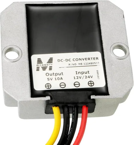 Miniatura 3 de uxcell uxcell - Regulador convertidor de corriente CC 12V/24V a DC 5V 10A 50W Transformador de conversión de voltaje impermeable