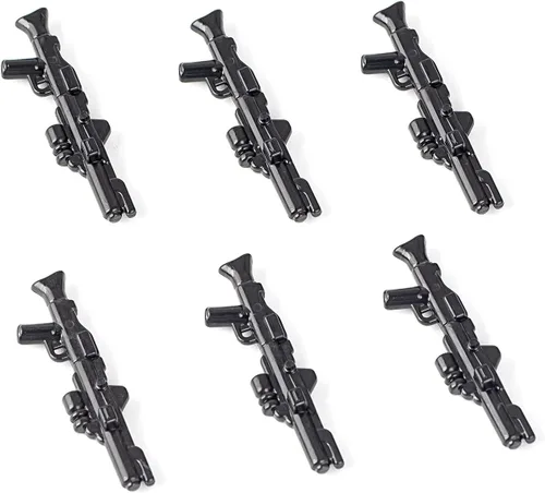 Miniatura 5 de MOC Space Wars Long DC-15 y Short DC-15 Clone Trooper Blaster Armas de Armamento Accesorios Diseñado para Manos Minifigs (100 piezas)