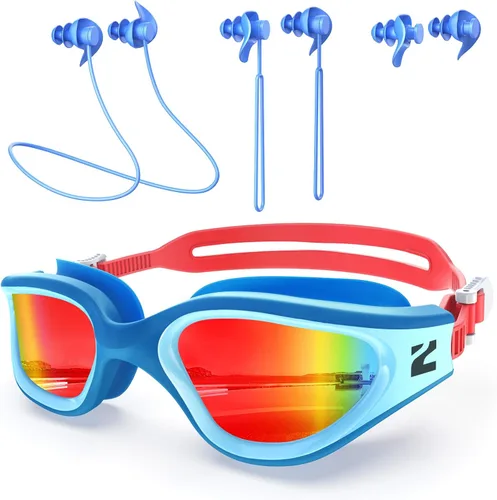 Miniatura 21 de ZIONOR G1 Lite - Gafas de natación polarizadas con 3 pares de tapones para los oídos, gafas de natación con protección UV antivaho para adultos, A3