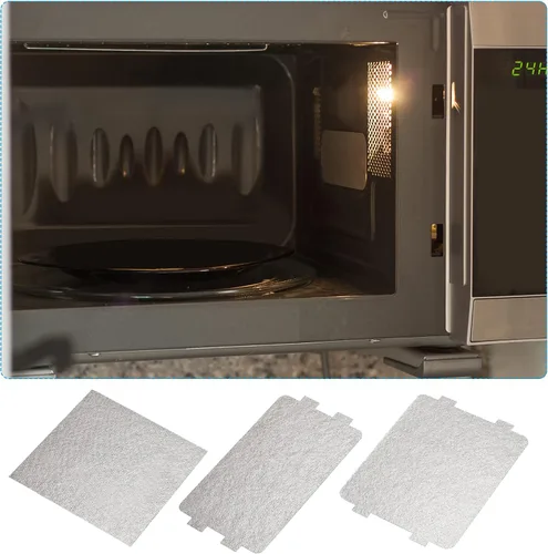 Miniatura 6 de uxcell Cubierta de guía de ondas para horno de microondas, placa de mica, placa de aislamiento, kit de reparación de 3.9 x 4.7 pulgadas, 4 piezas