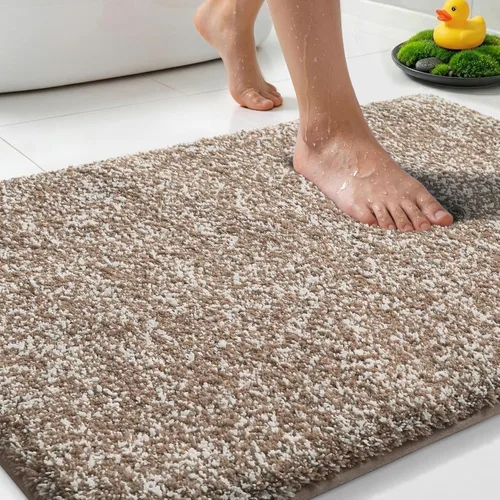 Miniatura 13 de Yimobra Alfombra de baño acolchada antifatiga, antideslizante, lavable, de microfibra suave y densa para lavabo, ducha, pies cansados, cómodo