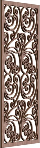 Miniatura 83 de 9 3/8"W x 24 3/8"H x 1/4"T Marilla Decorativos Paneles de Pared de Madera Calado, Abedul