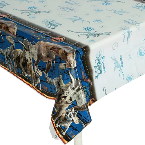 Jurassic World - Mantel de plástico para fiestas, 84 x 54 pulgadas