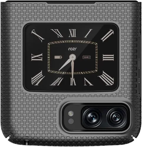 Miniatura 2 de BELTRON Funda para Motorola RAZR 5G 2022, carcasa rígida a presión para Moto RAZR 3 5G Flip Phone (3ª generación) XT2251-1 (negro)