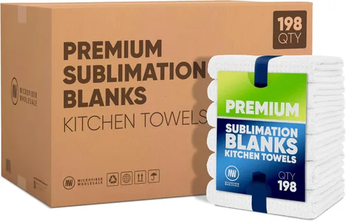 Miniatura 9 de Microfiber Wholesale Sublimation Blanks - Toallas de microfibra de 16 x 24 pulgadas, tejido de gofre prémium para cocina, espacios en blanco