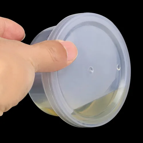 Miniatura 4 de GWHOLE Recipientes de slime con tapas, paquete de 20 recipientes pequeños de plástico reutilizables para almacenamiento de materiales de slime