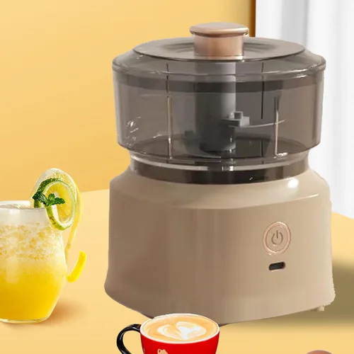Miniatura 3 de Picadora eléctrica de alimentos, procesadores de alimentos, licuadora eléctrica de carne, cuchillas de acero inoxidable, mini picadora de ajo