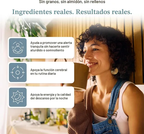 Miniatura 4 de Real Mushrooms Calm Lions Mane Cápsulas (90 unidades) – 400 mg extractos corporales fructíferos de melena de león orgánicos, 200 mg de Reishi