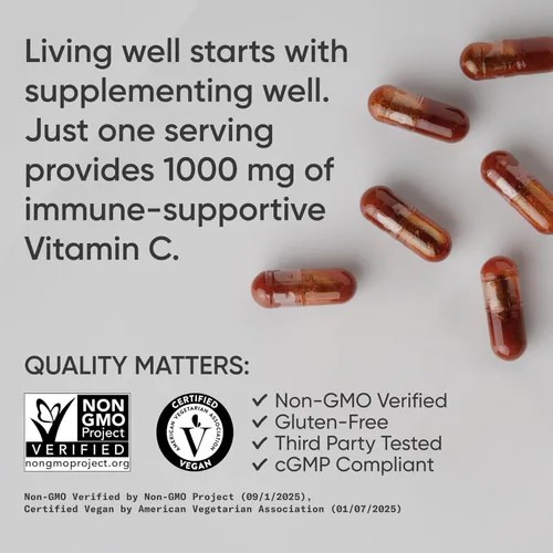Miniatura 4 de Sports Research® Suplemento de Vitamina C Liposomal de Alta Potencia 1000 mg – Certificado Vegano, Sin OMG, Sin Gluten Antioxidante y Apoyo