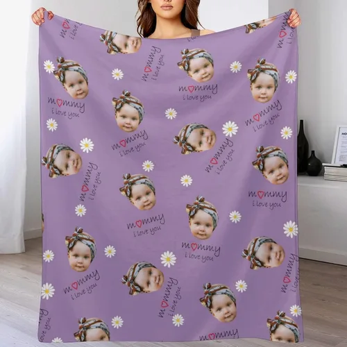 Miniatura 12 de D-Story Mantas faciales personalizadas, regalo personalizado con fotos para papá, día del padre