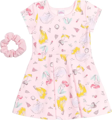 Disney Princesa Moana Ariel Mulan Cenicienta Belle Elsa Anna Olaf Minnie Mouse Donald Duck Skater Vestido de niño a niño grande Blanco