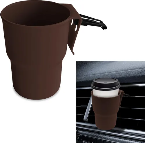 Miniatura 9 de Gancho para portavasos de automóvil, soporte para bebidas para automóvil, contenedor de botella de bebida para vehículo con clips de ventilación