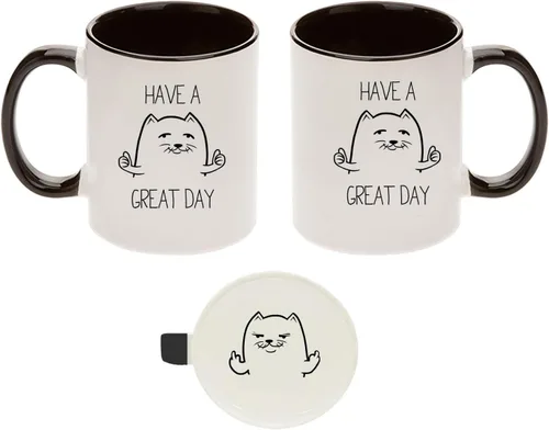 Miniatura 7 de Funny Guy Mugs Calm You Shall Keep And Carry On You Must - Taza de café de cerámica de 11 onzas, taza de café divertida ideal para mujeres y Calma