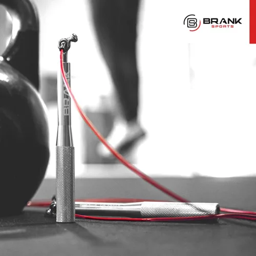 Miniatura 7 de BRANK SPORTS® Juego de cuerda de velocidad con 3 cables de repuesto de acero Ideal para Crossfit, fitness, boxeo y doble debajo fácil Cuerdas