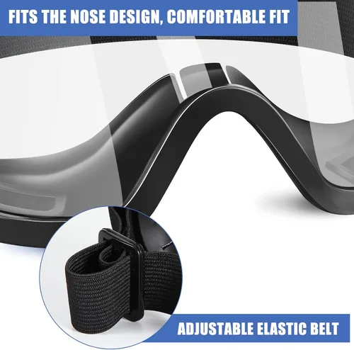 Miniatura 4 de Xuhal 24 gafas de seguridad para niños, gafas de ciencia para adultos, gafas protectoras de laboratorio para el hogar, el aula y el trabajo (negro)