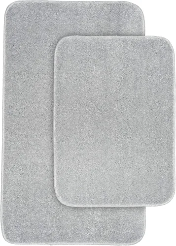 Miniatura 49 de Garland Rug Gramercy - Alfombra de baño rectangular lavable de polipropileno de felpa de 20 x 34 pulgadas, color azul lavabo, suave, absorbente