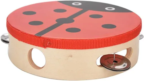 Miniatura 6 de Tambor de percusión de mano de madera de 5.9 in para niños, regalos de canciones de baile (1#)