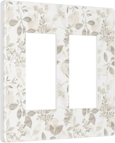 Miniatura 156 de Placa Decorativa de Pared Beige Boho de Mediados de Siglo Sol Abstracto 1-Gang Retro Años 70 Arte Geométrico Moderno con Arco Eléctrico Interruptor