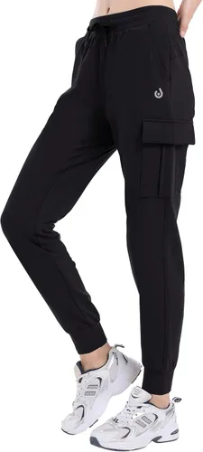 Miniatura 2 de HARTPOR Pantalones deportivos con forro polar para mujer, pantalones cargo de senderismo, resistentes al agua, pantalones deportivos de invierno