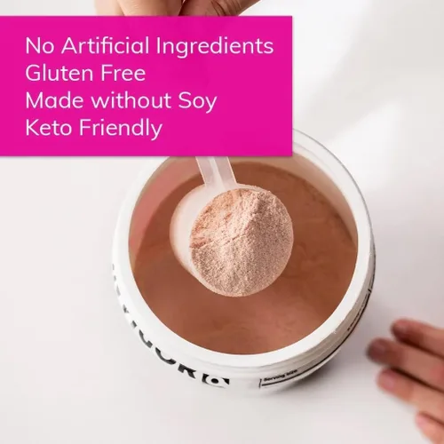 Miniatura 8 de INVIGOR8 Superfood - Batido aislado de proteína de suero alimentado con pasto de fresa natural, sin gluten y sin OMG, reemplazo de comidas