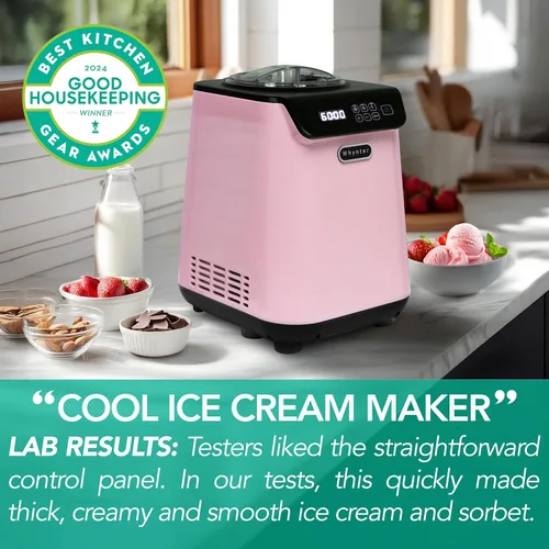 Miniatura 2 de Whynter Máquina automática para hacer helados, vertical de 1.28 cuartos de galón con compresor integrado, pantalla digital LCD y temporizador, sin