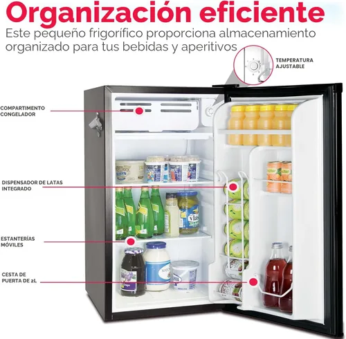 Miniatura 4 de FRIGIDAIRE EFR376-BLACK - Refrigerador de bar retro negro de 3.1 pies cúbicos con abrebotellas lateral