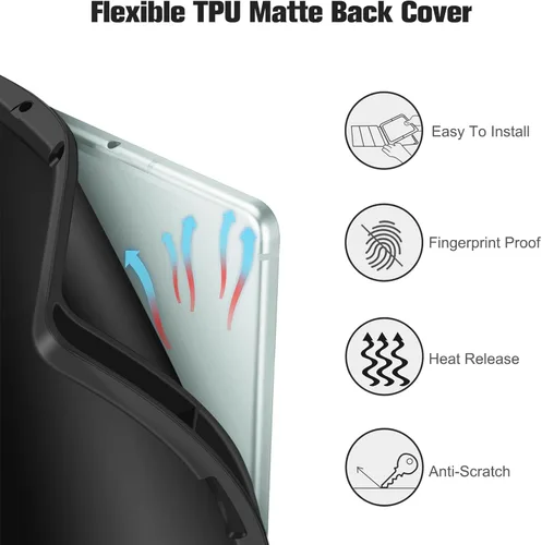 Miniatura 6 de Fintie Funda para Samsung Galaxy Tab S6 Lite 10.4 Pulgadas 2024/2022/2020 con Soporte para S Pen, Funda Trasera de TPU Blanda con Visor Multiángulo