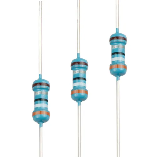Miniatura 102 de 100pcs 1 ohm Resistor 1/4w (0.25 W) Resistencia fija de película metálica de tolerancia ±1%, múltiples valores de resistencia opcional
