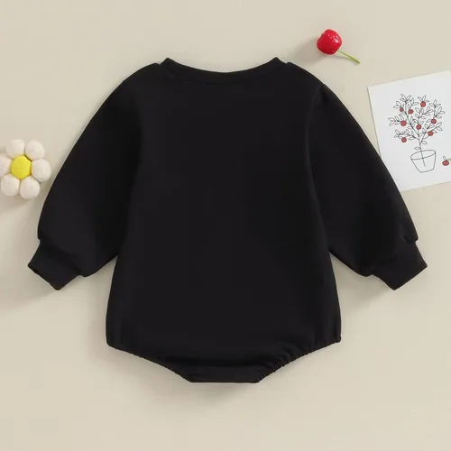 Miniatura 4 de Ropa de bebé para niña con cuello redondo, sudadera de manga larga, ropa de invierno