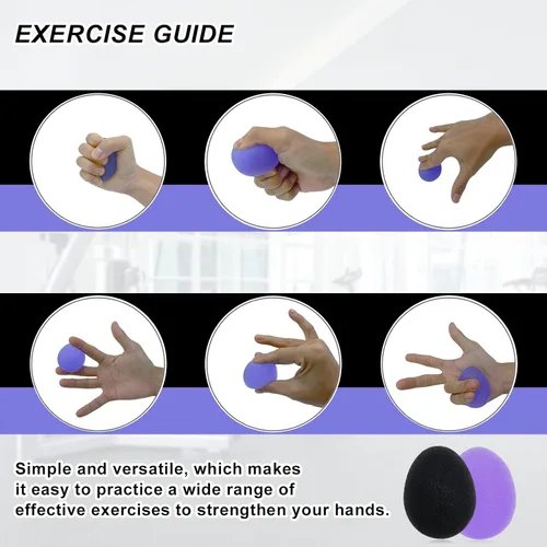 Miniatura 5 de Stress Balls for Adults, Hand Exersicers for Strength, Squeeze Balls for Hand Therapy, Hand Exersice Balls for Hand, Finger and Wrist Training with