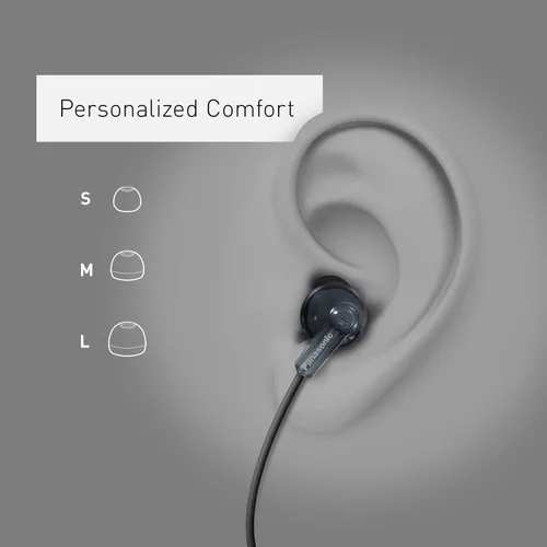 Miniatura 3 de Panasonic ErgoFit - Auriculares intraurales con cable, 0.138 in Jack in-Ear con sonido dinámico cristalino y ultra suaves ergonómicos de ajuste