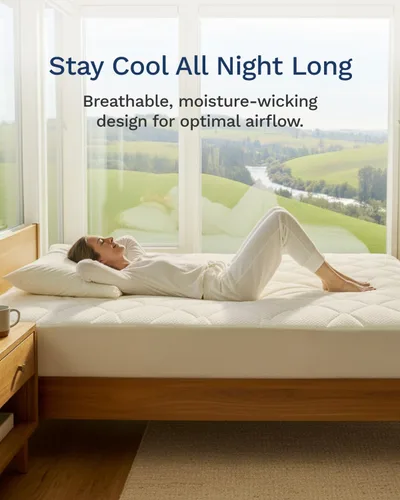 Miniatura 7 de ViscoSoft - Cubrecolchón de fibra de primera calidad, tipo nube - Parte superior de almohada acolchada perfecta para todas las posiciones