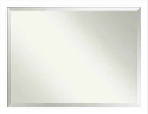 Miniatura 65 de Amanti Art Espejo de pared, espejo de marco de madera blanca lavada para decoración de pared o uso como espejo de baño para sobre el fregadero