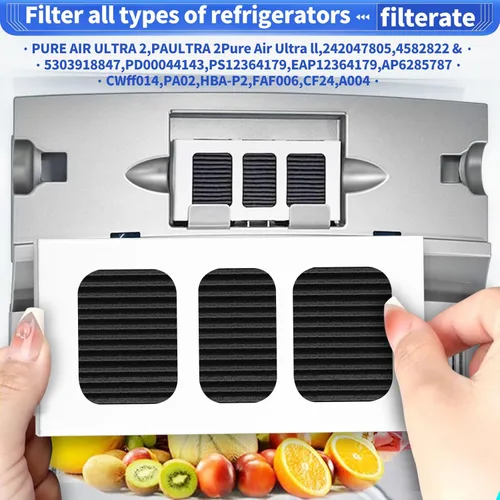 Miniatura 5 de Paquete de 8 filtros de aire Paultra2 para refrigerador Frigidaire PAULTRA2 Pure Air Ultra II filtro de aire para refrigerador, Electrolux Part