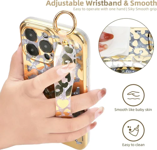 Miniatura 6 de Funda para iPhone 13 Pro Max con función atril para Apple iPhone 13 Pro Max de 6.7 pulgadas (patrón de piel de leopardo)