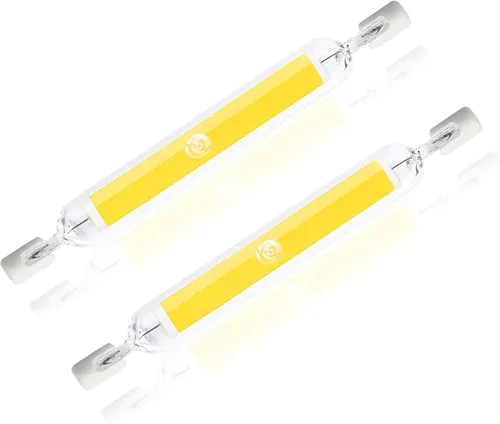 Miniatura 8 de R7s - 2 bombillas LED de 20 W, regulables, luz COB de 200 W, bombillas halógenas equivalentes a súper brillo, luces LED de doble extremo