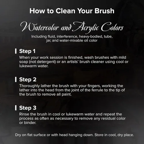 Miniatura 7 de Silver Brush 6401-6 Black Pearl Mightlon - Cepillo sintético de mango largo, plano, tamaño 6