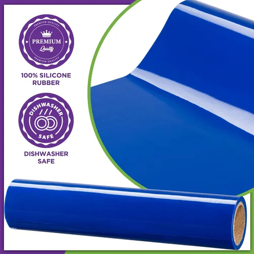 Miniatura 3 de Mars Wellness Rollo de material de agarre de silicona antideslizante, rollo grande antideslizante, 7.87 pulgadas x 3 pies, cortado a medida, ayudas