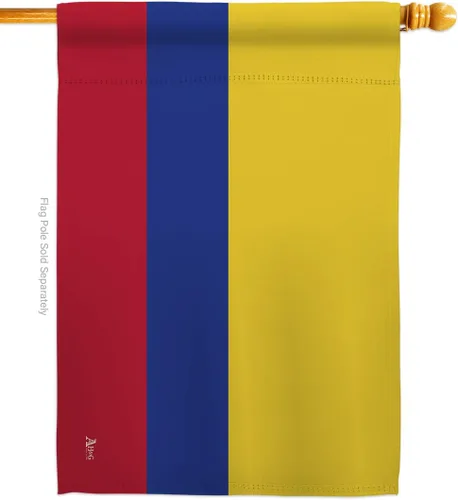 Miniatura 10 de Americana Home & Garden S140055-BO Colombia Banderas del Mundo Nacionalidad Impresiones Decorativas Vertical Casa 28" X 40" Jardín 13" X 18.5