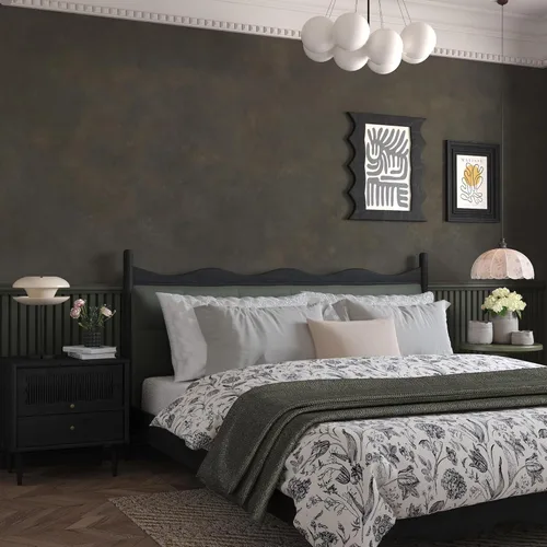 Miniatura 12 de JSEVEM Papel tapiz de hormigón gris azul extra grueso de 24"×197" impermeable despegar y pegar, papel de contacto de hormigón gris vinilo mate