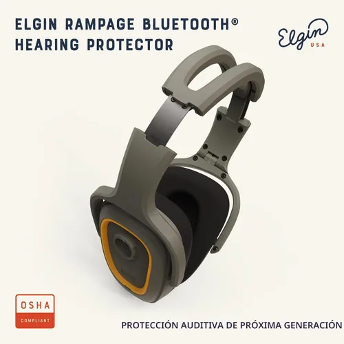 Miniatura 2 de Elgin Rampage - Auriculares Bluetooth de protección auditiva, compatibles con OSHA, 25 dB NRR, micrófono de aislamiento de ruido, batería de más