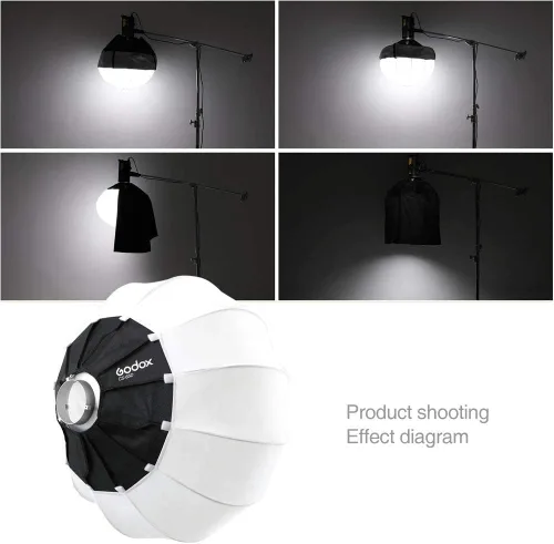 Miniatura 5 de Godox CS-85D Linterna Softbox 33.5 pulgadas/33.5 in Modificador de iluminación suave para Godox SL-60W SL150W II FV150 AD300PRO AD400PRO AD600BM