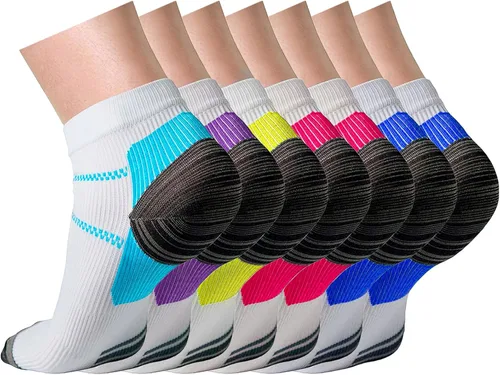 Miniatura 22 de CHARMKING Calcetines de compresión para mujeres y hombres, circulación de 15 a 20 mmHg, lo mejor para atletismo, correr, ciclismo, enfermera, uso