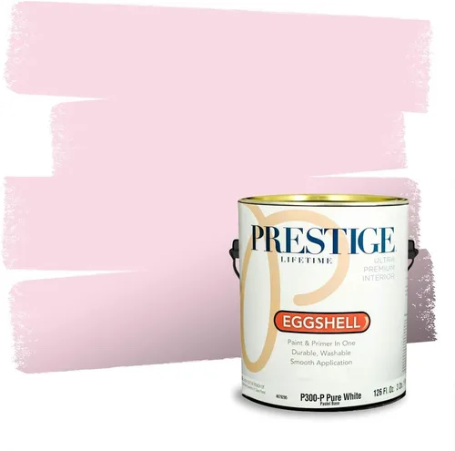Miniatura 546 de Prestige Paints Pintura exterior e imprimación en uno, 1 galón, plano, coincidencia comparable de Valspar* Amber Rose*