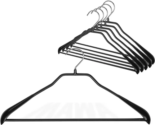 Miniatura 11 de Mawa by Reston Lloyd BodyForm Series - Percha de ropa antideslizante que ahorra espacio con barra para pantalones, 16-1/2 pulgadas, estilo 42/LS